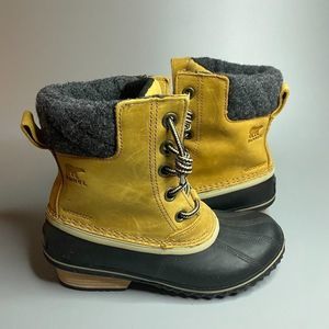 Sorel Slimpack Caribou Boots Duck Boots Snow Boots Elk Brown 6.5